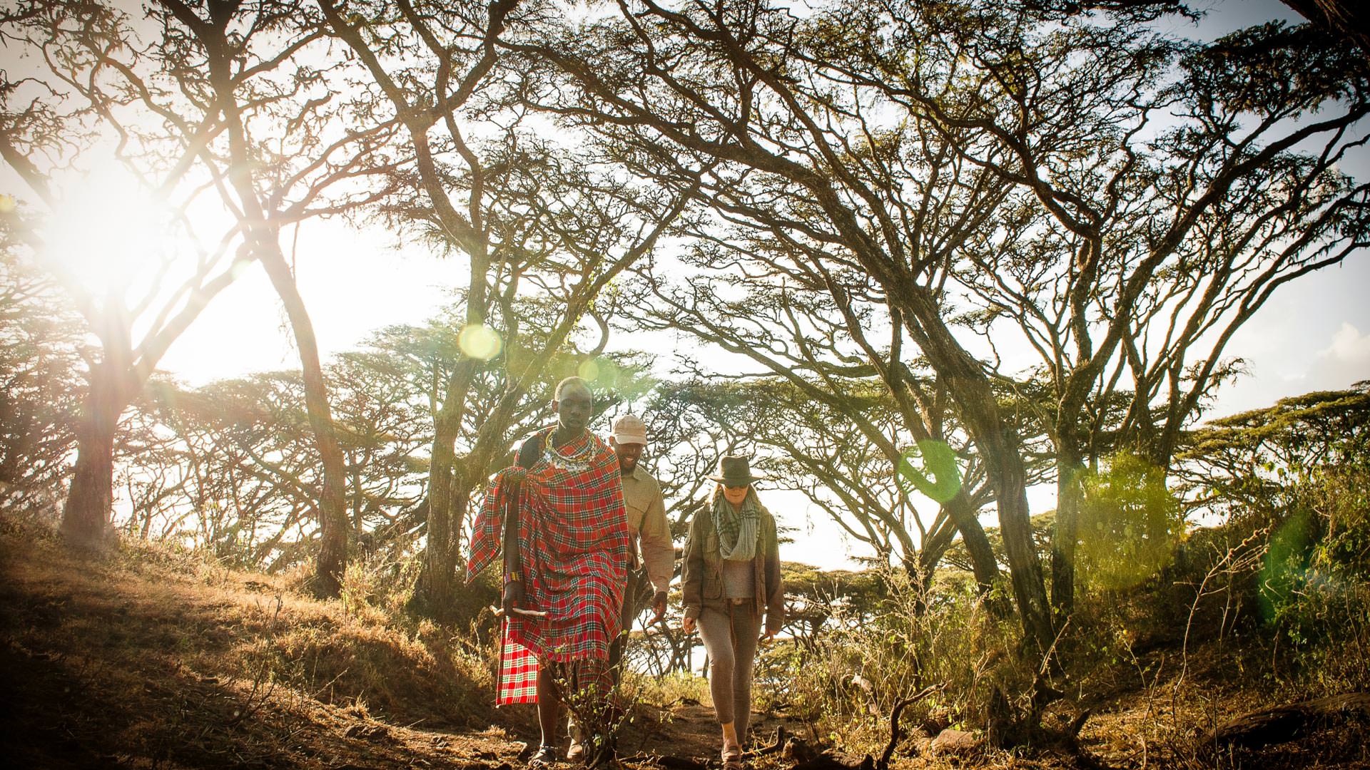 Walking with Masai