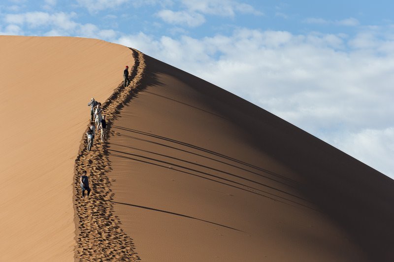 Climbing Sand Dunes