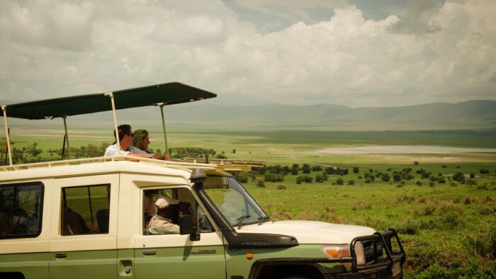 Nomad Tanzania vehicle in Ngorongoro