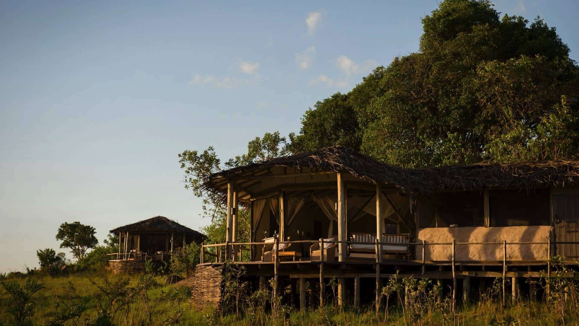 Lamai Private open fronted rooms overlooking the Serengeti