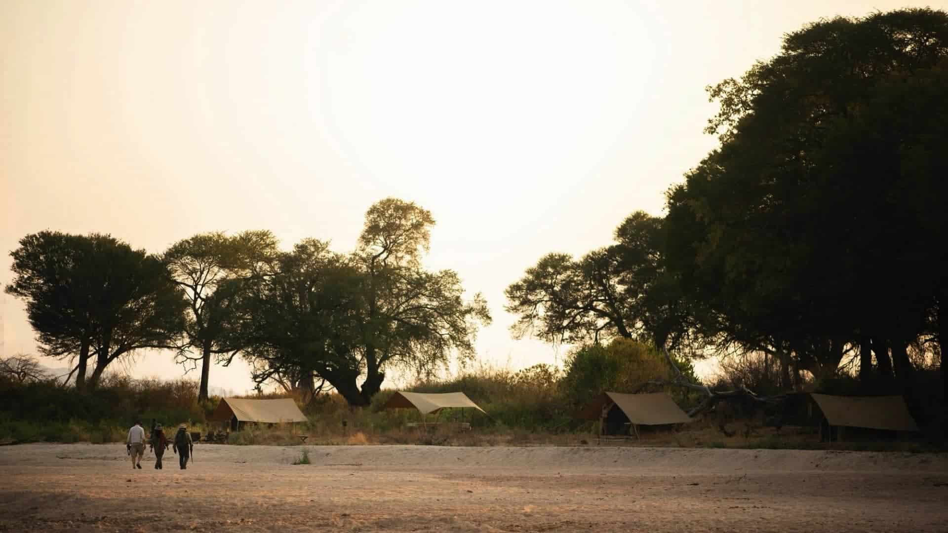 Expeditionary Walking Camp Walking back to camp after a long day of exploration