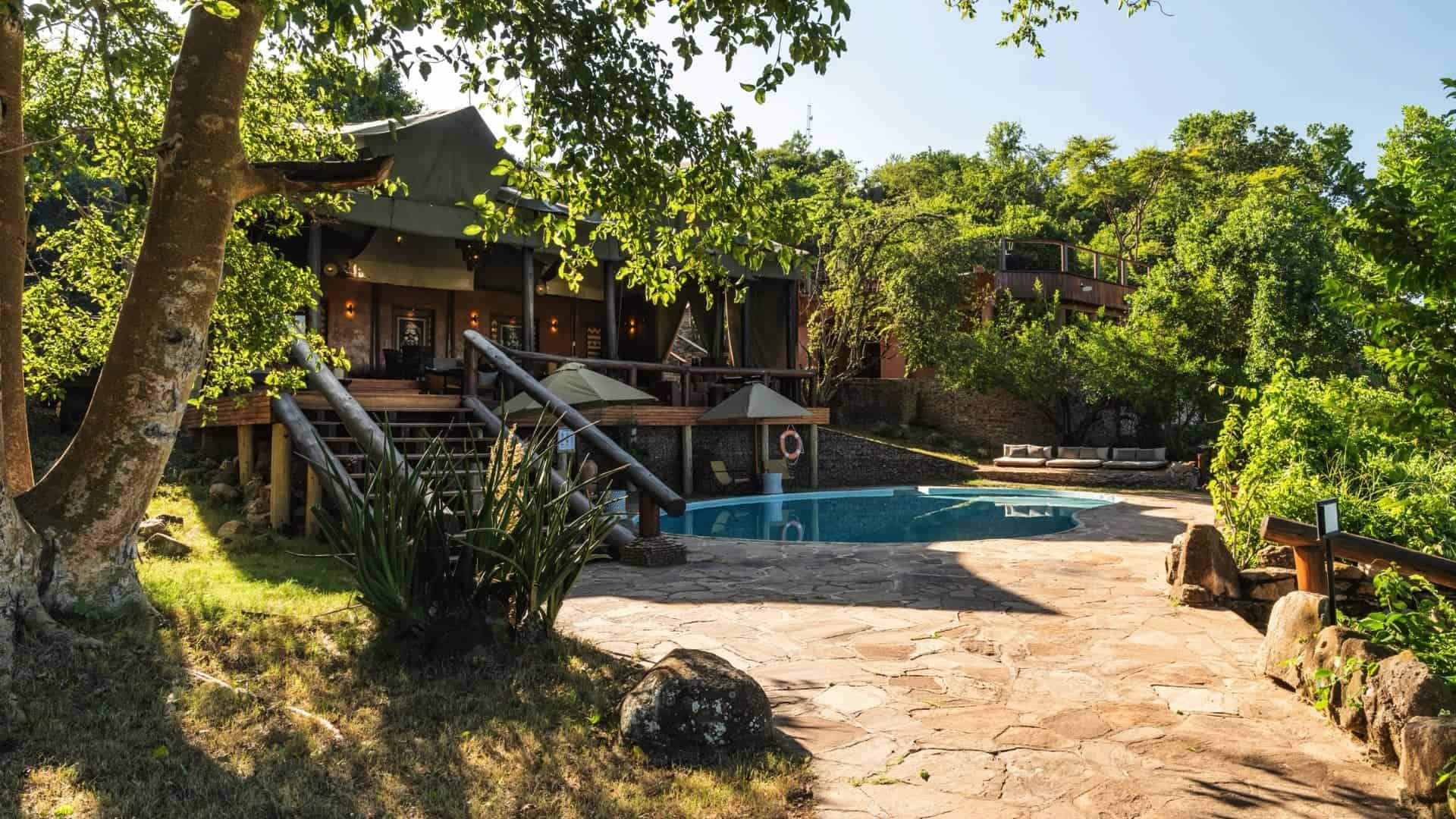 Serengeti Migration Camp - main area with pool