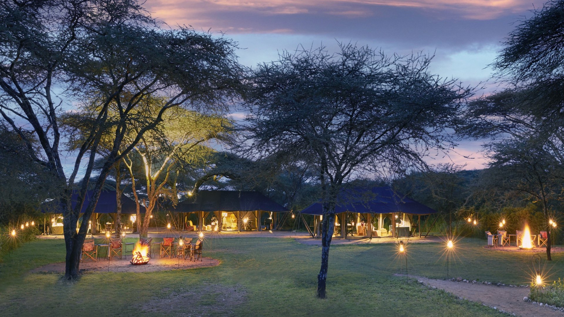 Legendary Songa Camp in the early evening